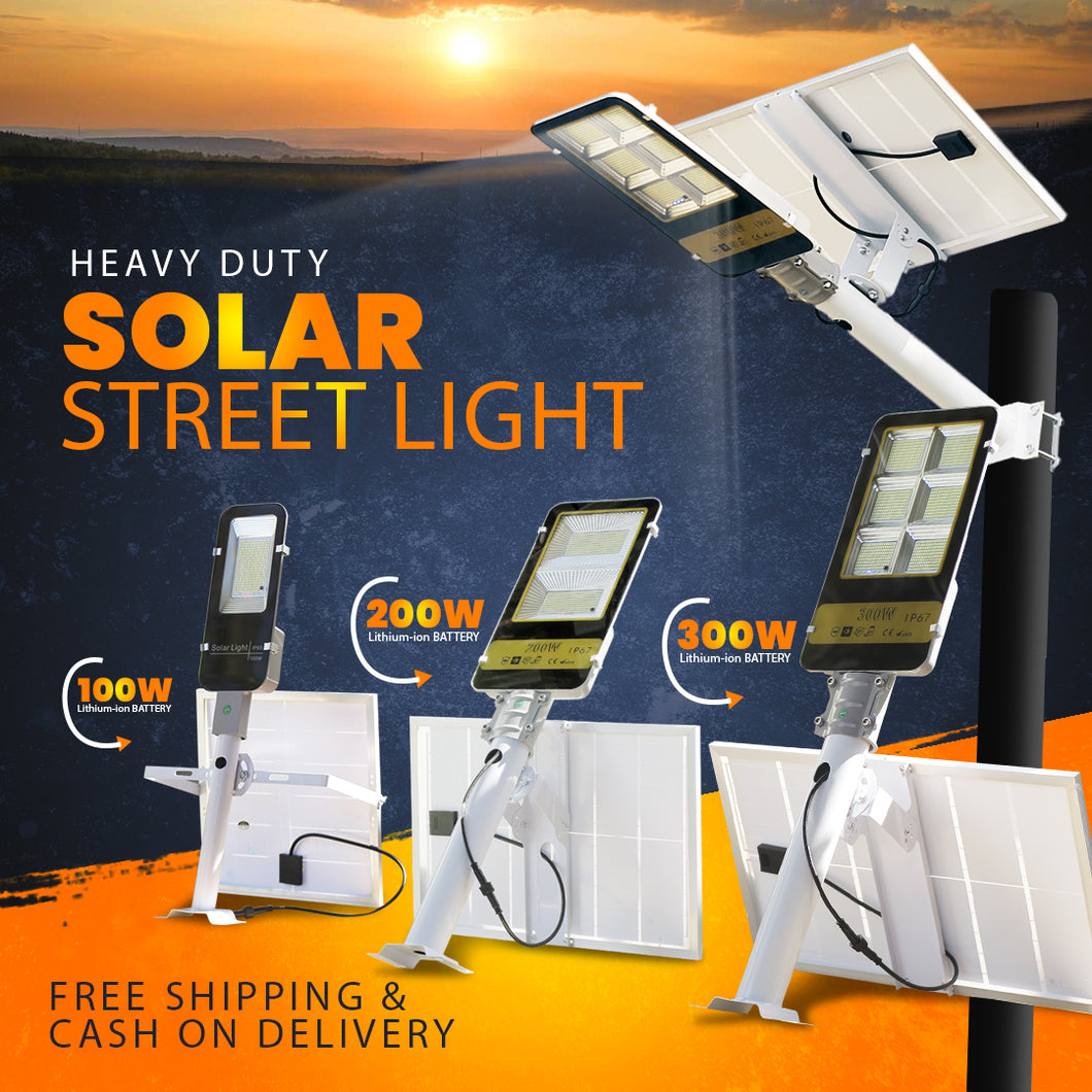 Heavy Duty Solar Street Lights (Separate Panel)