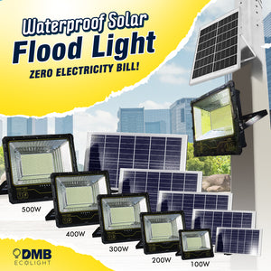 Solar Floodlights 10W - 600W (Heavy Duty) with remote control